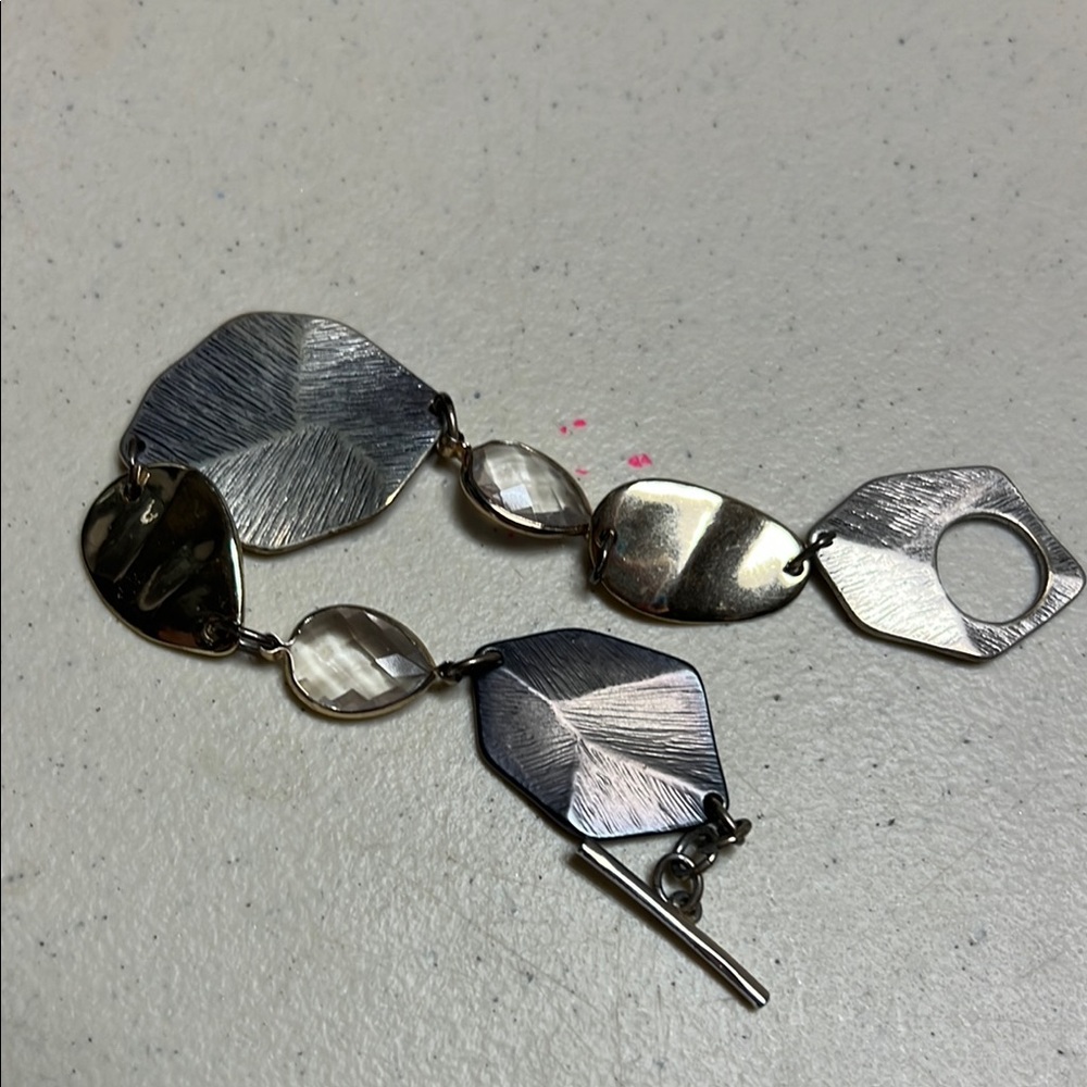 Elegant Silver and Gold Bracelet